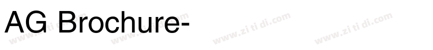AG Brochure字体转换
